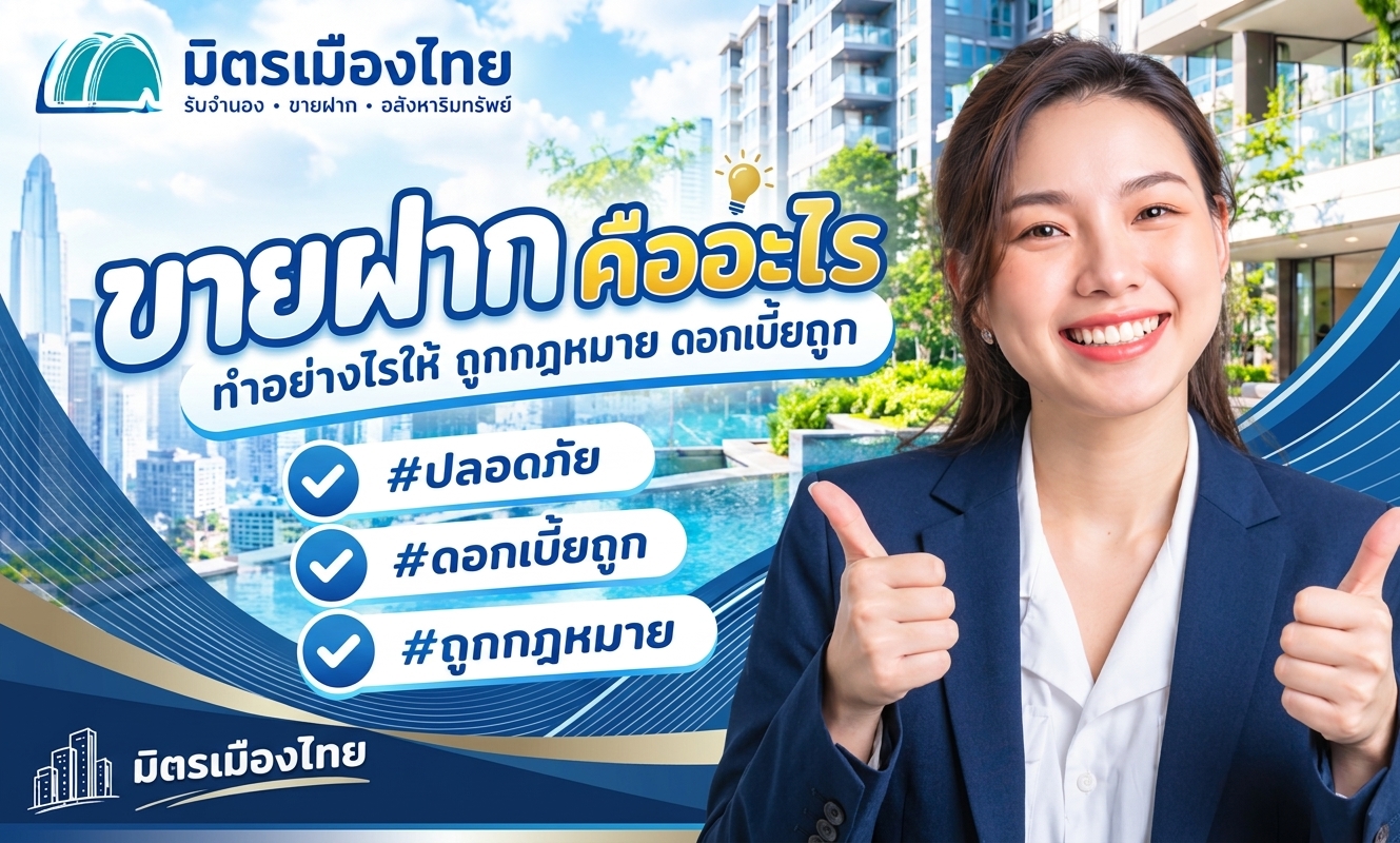 ขายฝาก คือ อะไร มิตรเมืองไทย ขายฝากถูกกฎหมาย