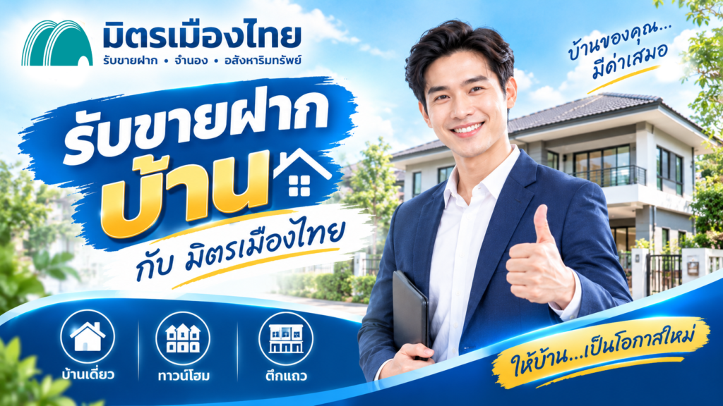 มิตรเมืองไทย รับขายฝากบ้าน
